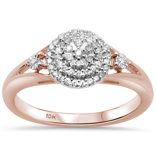 Muse Jewelry .20ct G SI 10K Rose Gold Diamond Engagement Ring Size 6.5