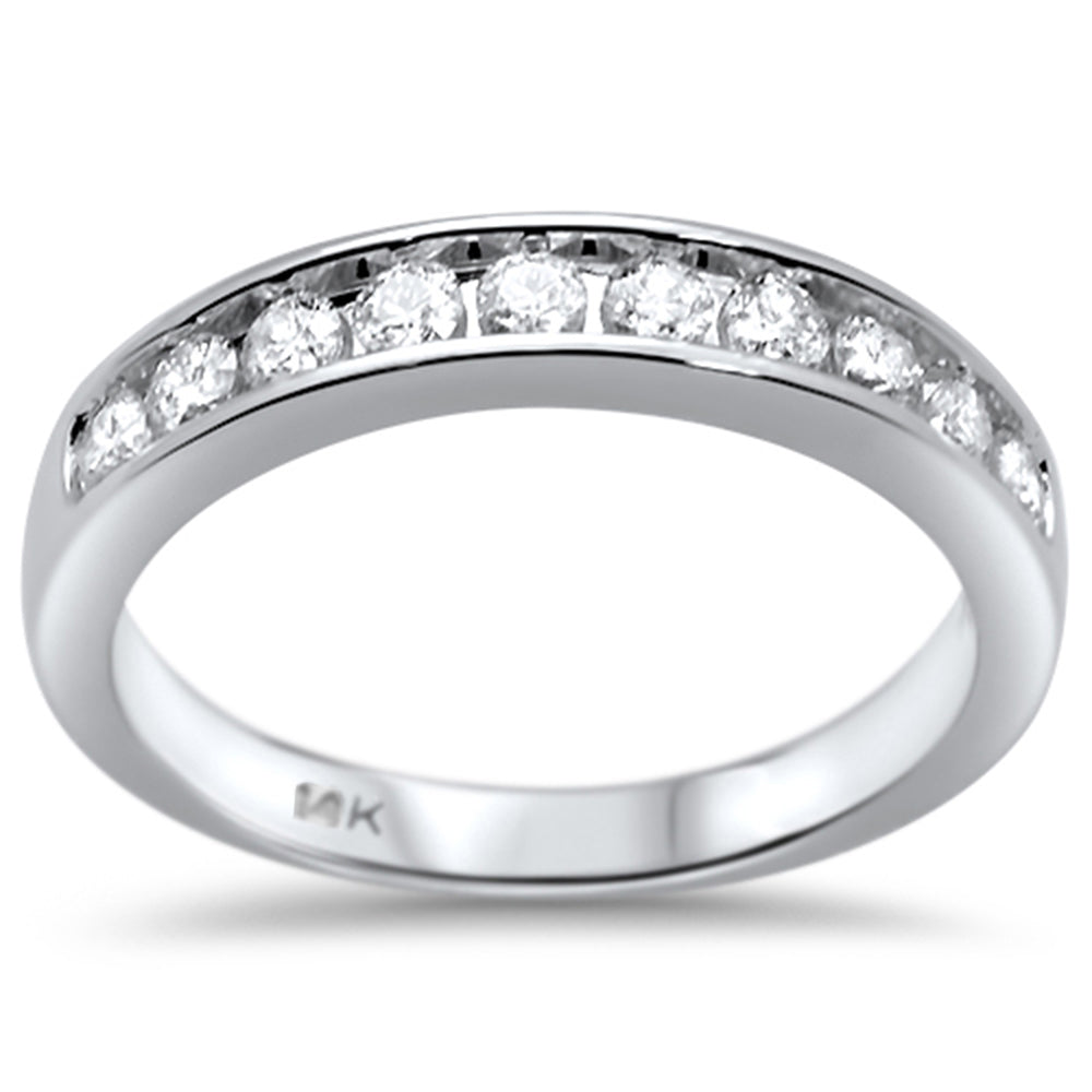 Muse Jewelry .73ct G SI 14K White Gold Diamond Men's Ring Size 10