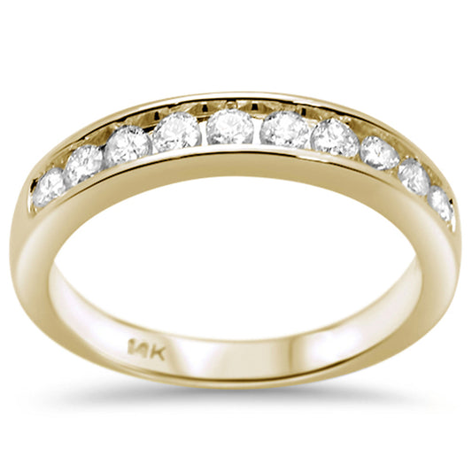 Muse Jewelry .82ct G SI 14K Yellow Gold Diamond Women's Ring Size 6.5