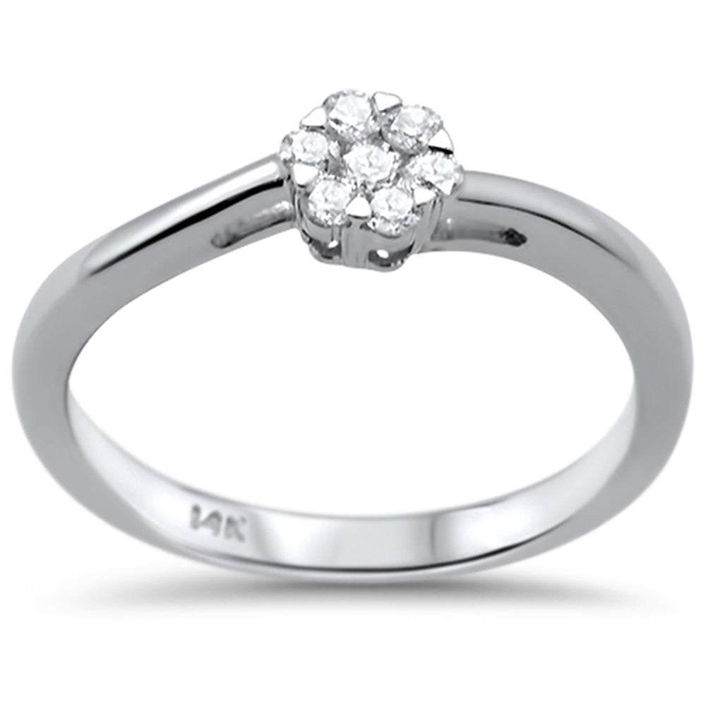 Muse Jewelry .20ct G SI 14K White Gold Diamond Ring Size 6.5