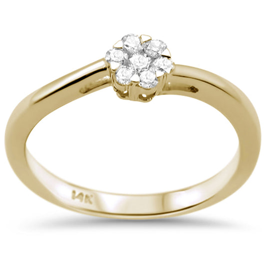 Muse Jewelry .20ct G SI 14K Yellow Gold Diamond Ring Size 6.5