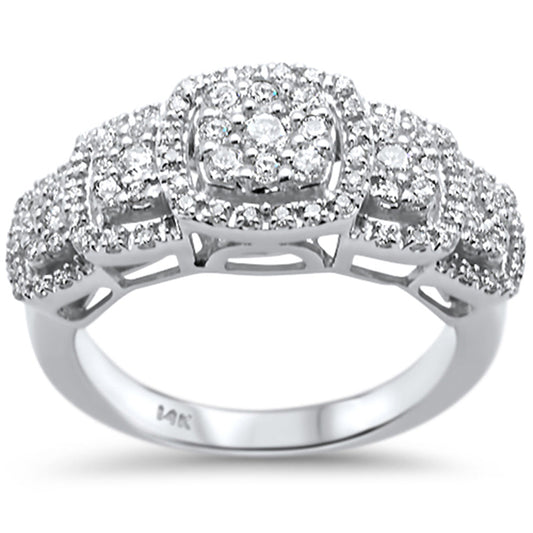 Muse Jewelry .76ct G SI 14K White Gold Diamond Engagement Ring Size 6.5