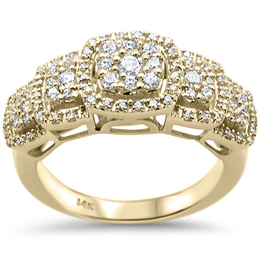 Muse Jewelry .75ct G SI 14K Yellow Gold Diamond Engagement Ring Size 6.5