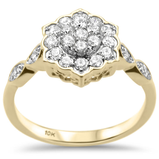 Muse Jewelry .59ct G SI 10K Yellow Gold Diamond Engagement Ring Size 6.5