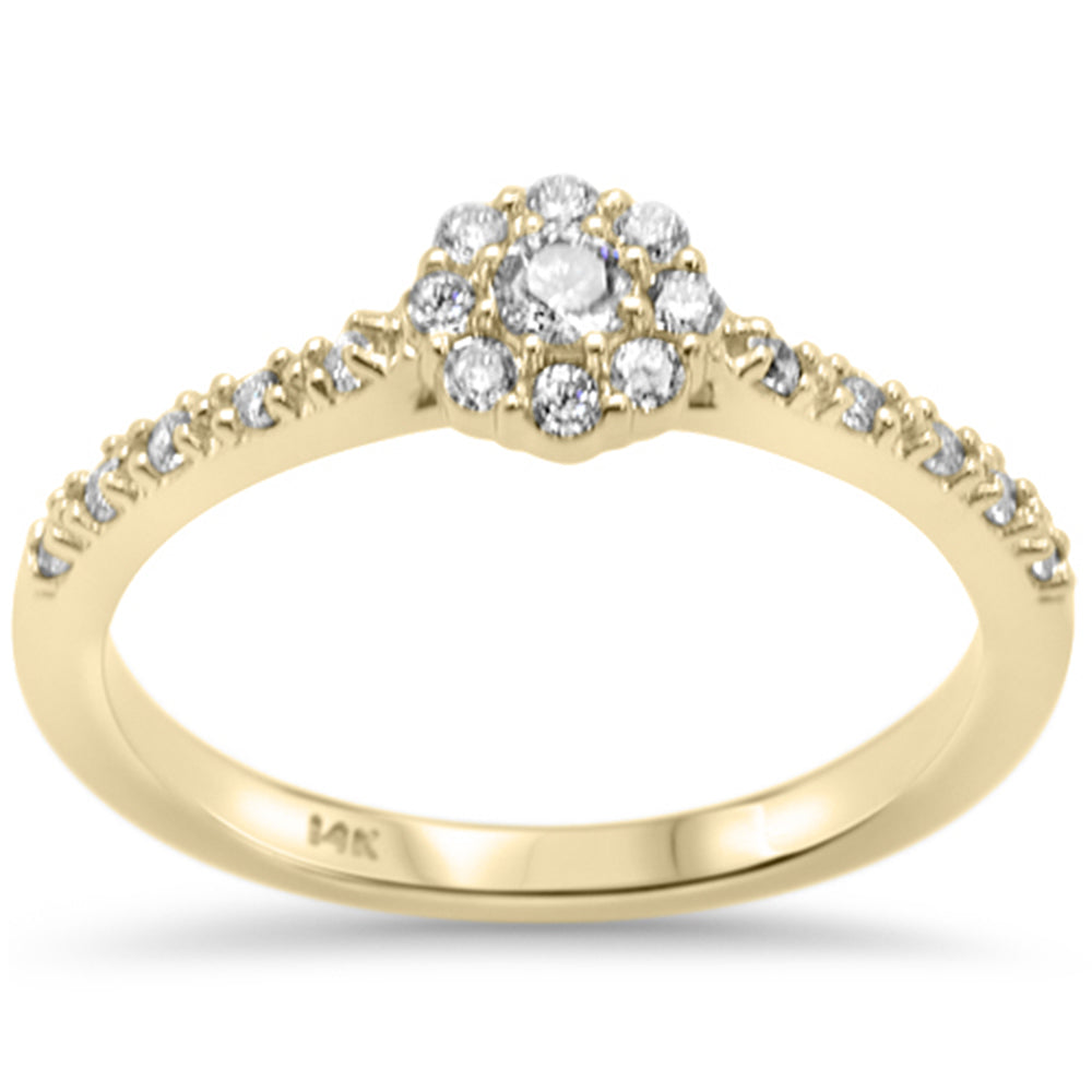 Muse Jewelry .33ct G SI 14K Yellow Gold Round Diamond Solitaire Ring Size 6.5