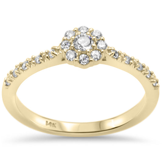 Muse Jewelry .33ct G SI 14K Yellow Gold Round Diamond Solitaire Ring Size 6.5