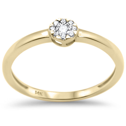 Muse Jewelry .17ct G SI 14K Yellow Gold Diamond Solitaire Ring Size 6.5