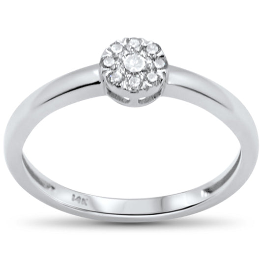 Muse Jewelry .10ct G SI 14K White Gold Diamond Ring Size 6.5