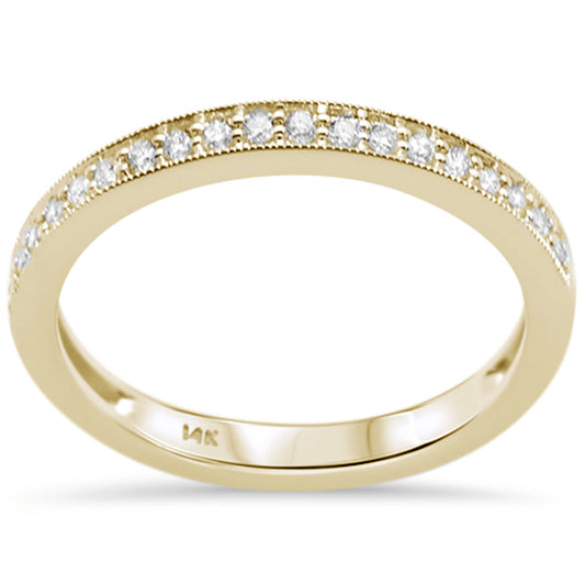 Muse Jewelry .19CT G SI 14K Yellow Gold Diamond Ladies Diamond Band Size 6.5