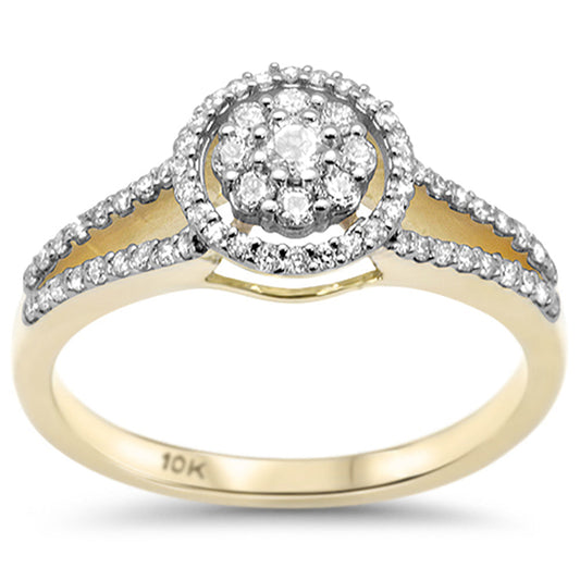 Muse Jewelry .40ct F SI 10K Yellow Gold Diamond Engagement Ring Size 6.5