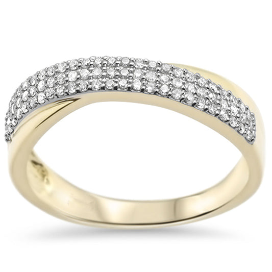 Muse Jewelry .25ct G SI 10K Yellow Gold Diamond Band Size 6.5