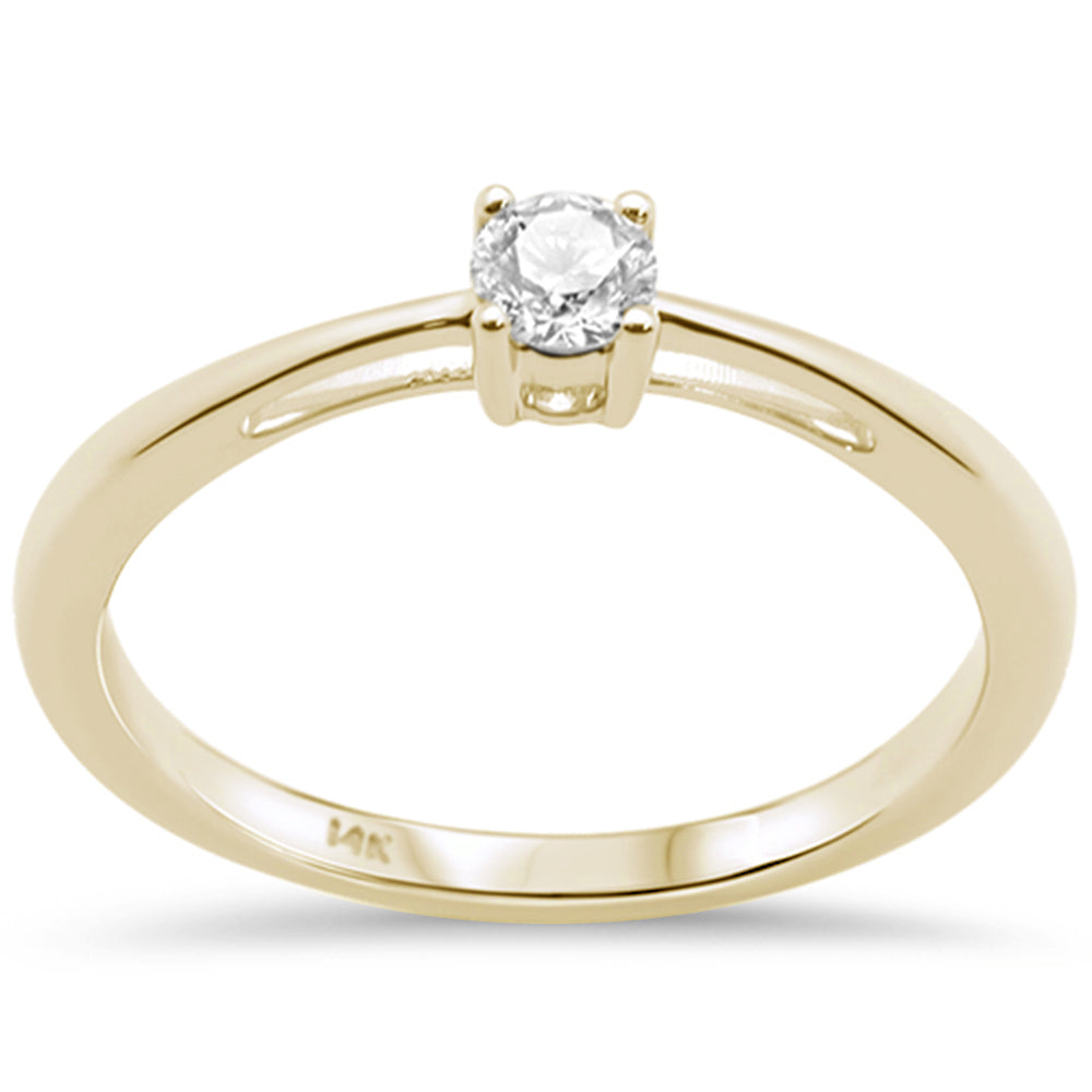 Muse Jewelry .26ct G SI 14K Yellow Gold Diamond Solitaire Ring Size 6.5