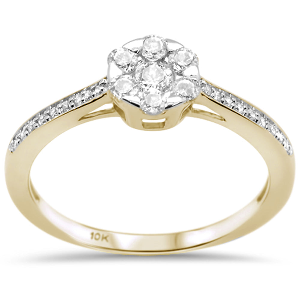 Muse Jewelry .41ct G SI 10K Yellow Gold Diamond Engagement Ring