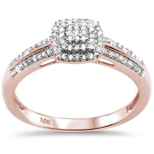 Muse Jewelry .25ct G SI 10K Rose Gold Diamond Engagement Ring Size 6.5