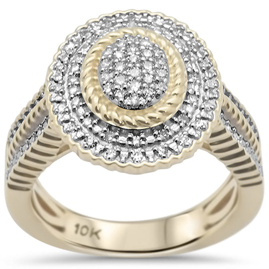 Muse Jewelry .25CT G SI 10KT Yellow Gold Diamond Ladies Diamond Ring Size 6.5