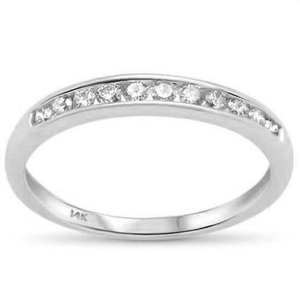 Muse Jewelry .25ct G SI 14K White Gold Diamond Channel Set Band