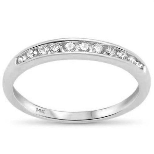 Muse Jewelry .25ct G SI 14K White Gold Diamond Channel Set Band