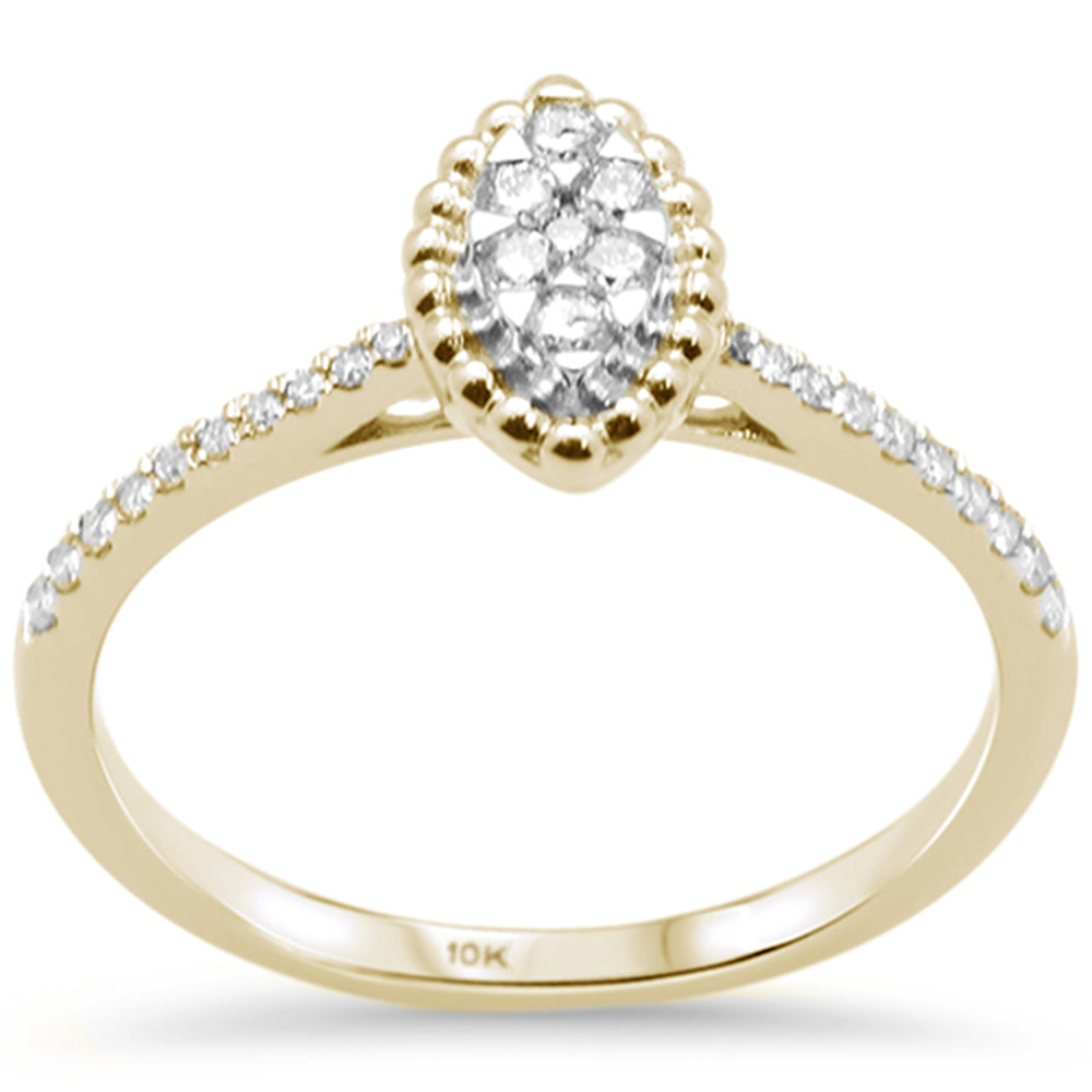 Muse Jewelry .21ct G SI 10K Yellow Gold Diamond Engagement Ring