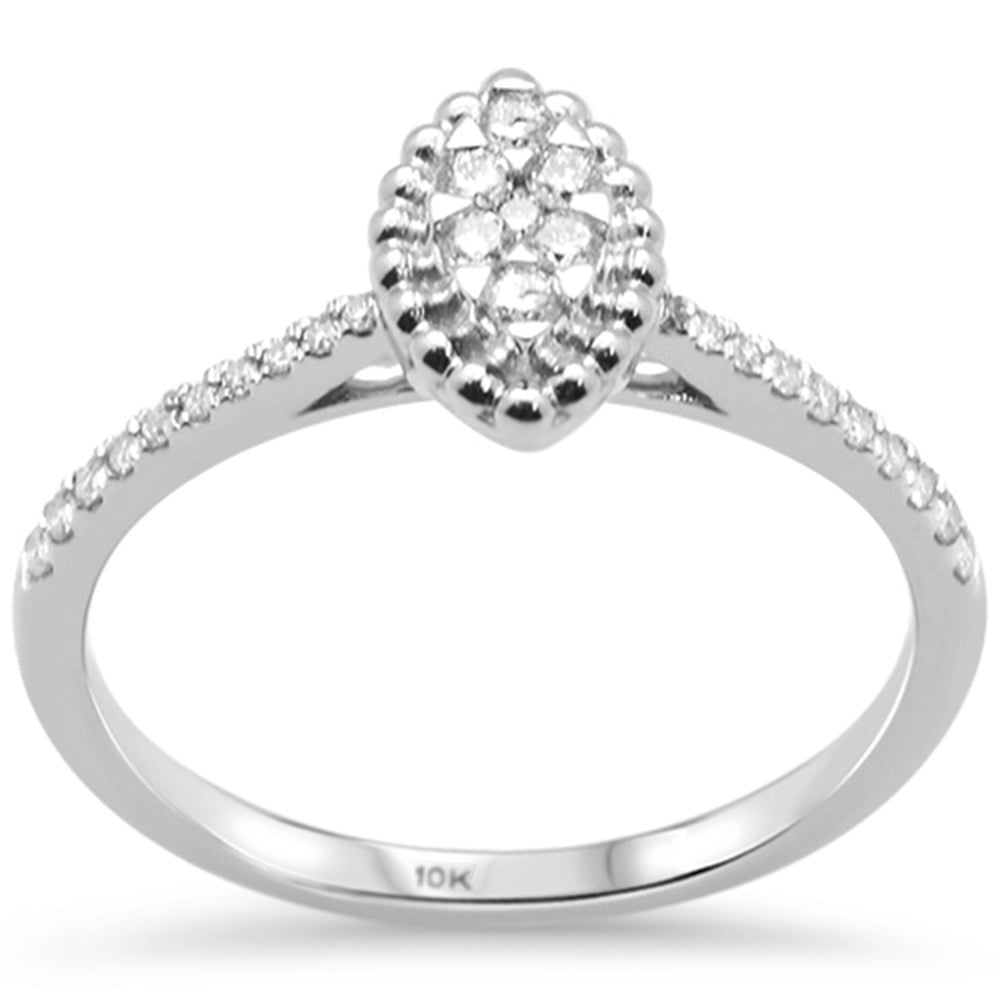 Muse Jewelry .21ct G SI 10K White Gold Diamond Engagement Ring