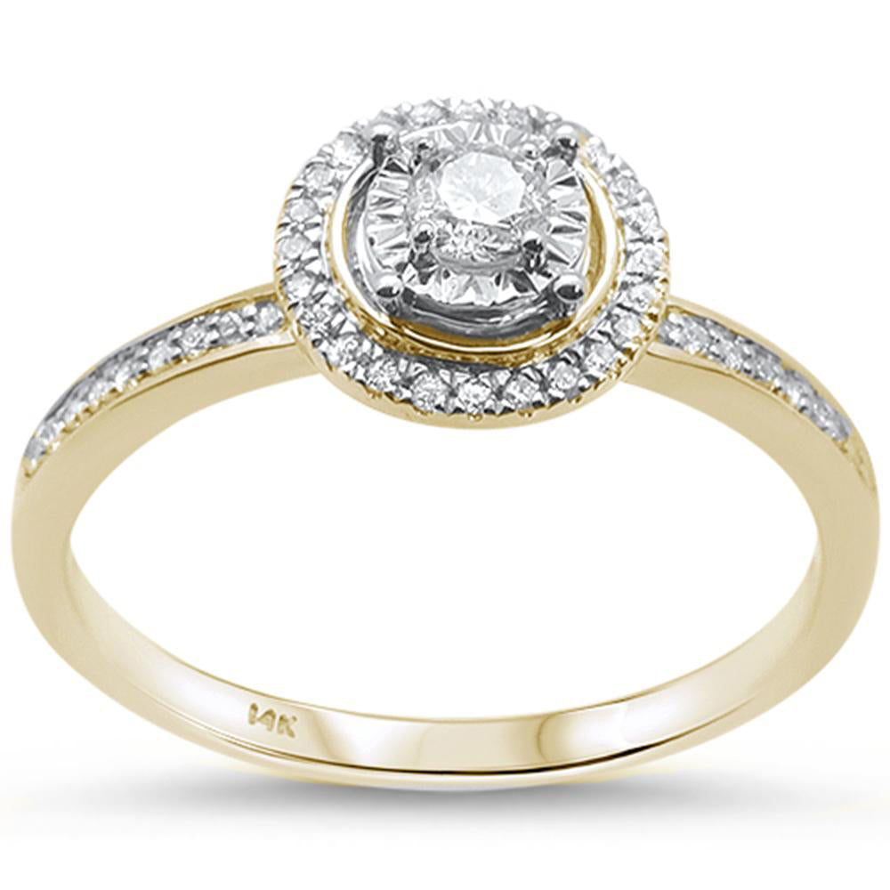 Muse Jewelry .25ct F SI 14K Yellow Gold Diamond Engagement Ring