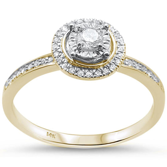 Muse Jewelry .25ct F SI 14K Yellow Gold Diamond Engagement Ring