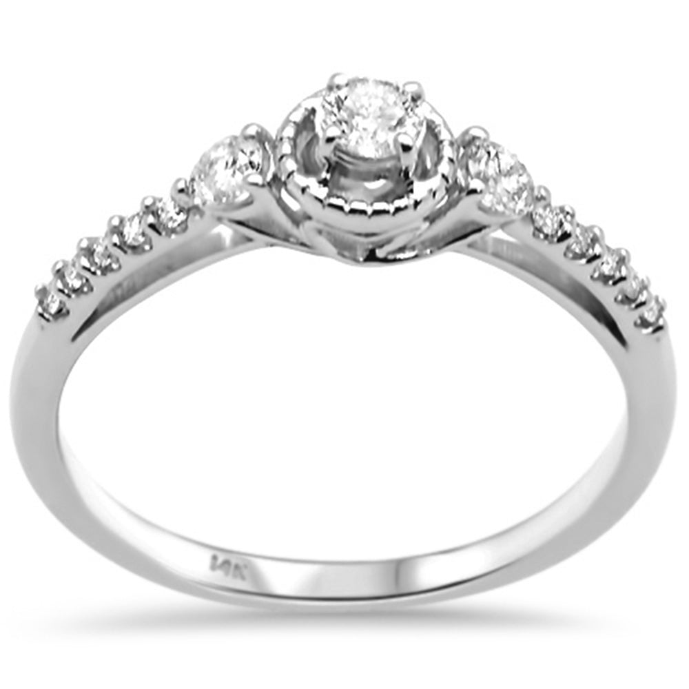 Muse Jewelry .32ct G SI 14K White Gold Diamond Engagement Ring Size 6.5