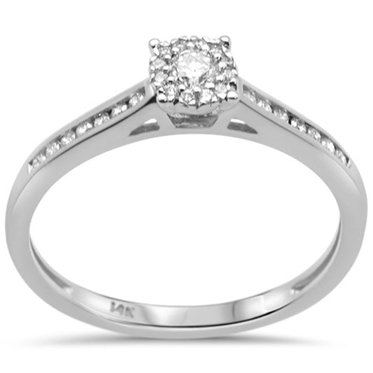 Muse Jewelry .23ct G SI 14K White Gold Diamond Wedding Ring Size 6.5