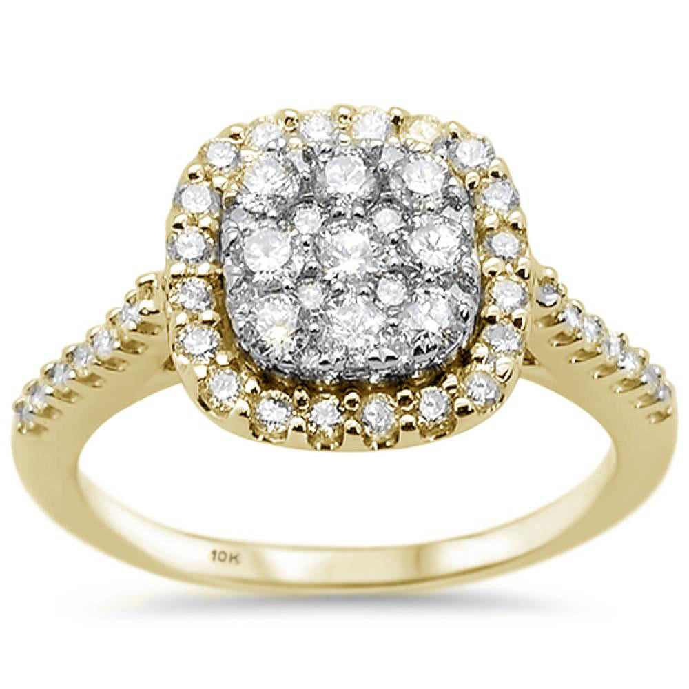 Muse Jewelry .86ct G SI 10K Yellow Gold Diamond Engagement Ring Size 6.5