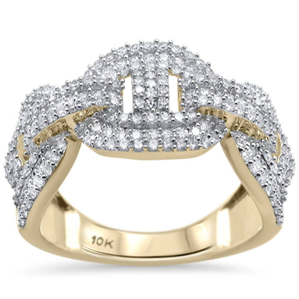 Muse Jewelry 1.26ct G SI 10K Yellow Gold Diamond Men's Band