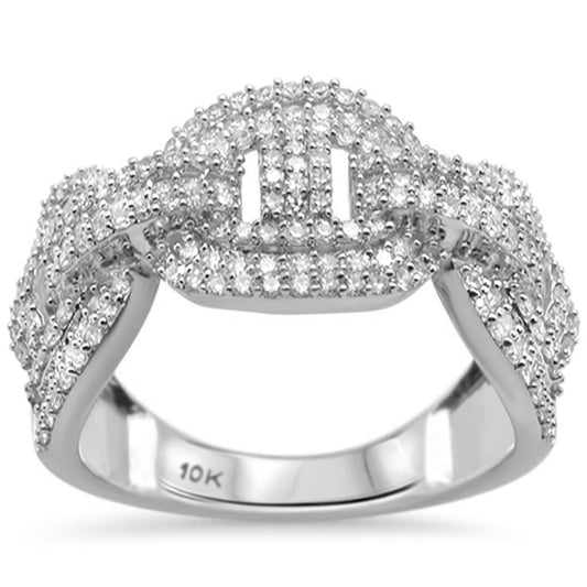 Muse Jewelry 1.27ct G SI 10K White Gold Diamond Men's Band