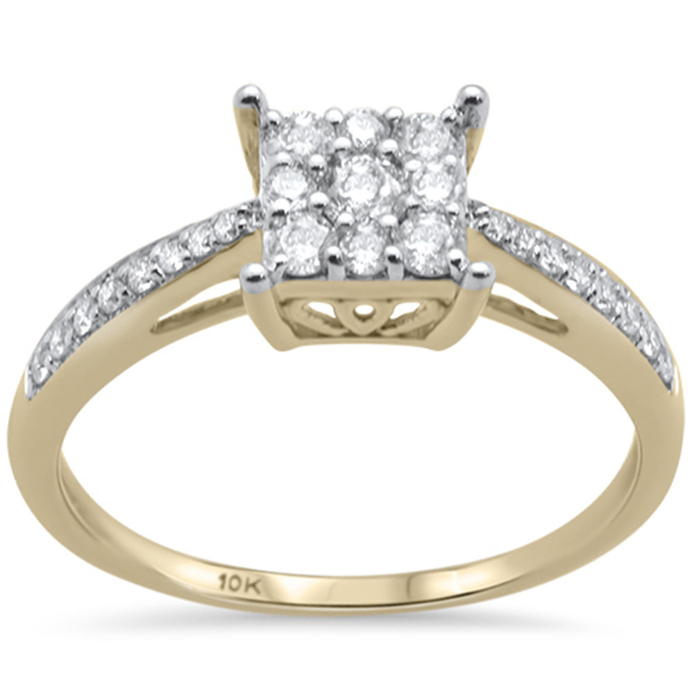 Muse Jewelry .39ct G SI 10K Yellow Gold Diamond Engagement Solitaire Ring Size 6.5