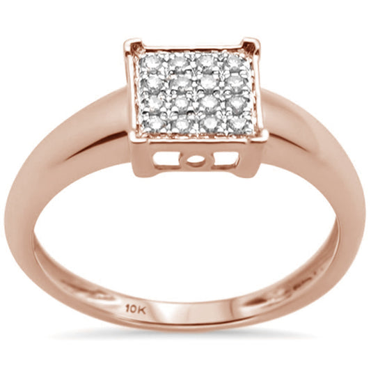 Muse Jewelry .09ct G SI 10K Rose Gold Diamond Engagement Solitaire Ring Size 6.5