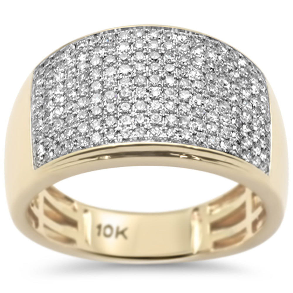 Muse Jewelry 1.00ct G SI 10K Yellow Gold Diamond Men's Ring Size 10