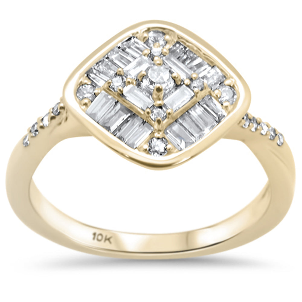 Muse Jewelry .48ct G SI 10K Yellow Gold Diamond Engagement Ring Size 6.5