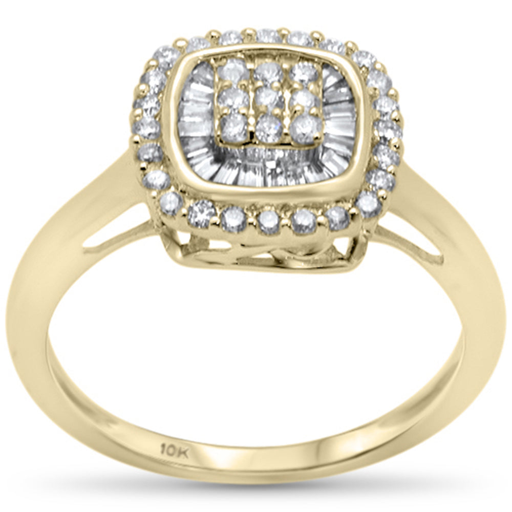 Muse Jewelry .47ct G SI 10K Yellow Gold Diamond Engagement Ring Size 6.5