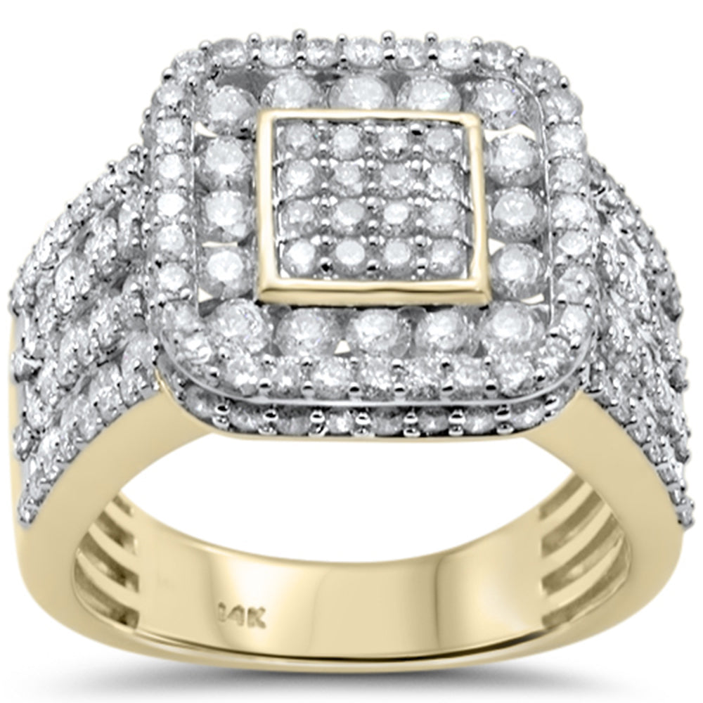 Muse Jewelry 2.91ct G SI 14K Yellow Gold Diamond Men's Ring Size 10