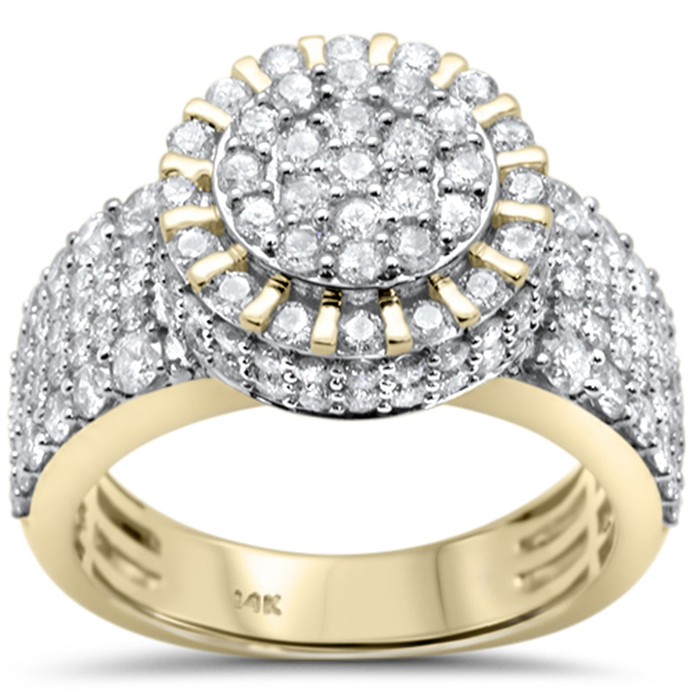 Muse Jewelry 2.96ct G SI 14K Yellow Gold Diamond Men's Ring Size 10