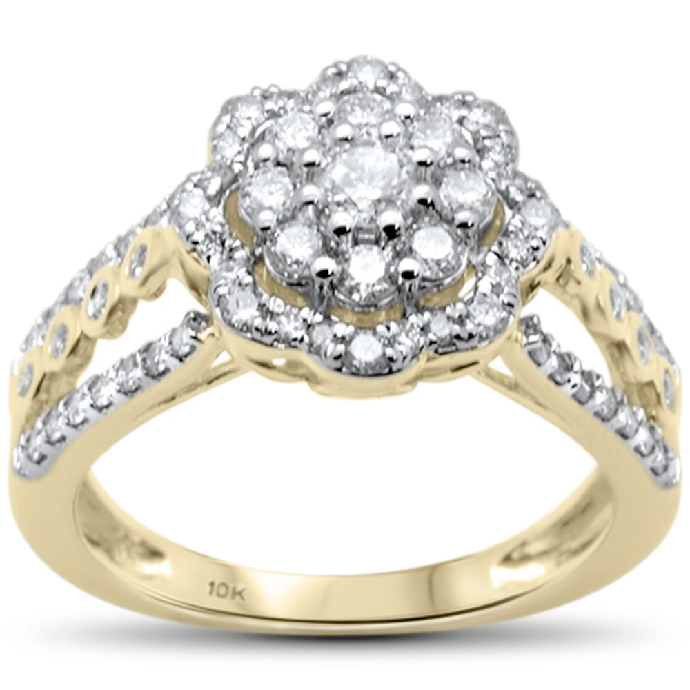 Muse Jewelry 1.00ct G SI 10K Yellow Gold Diamond Engagement Ring Size 6.5