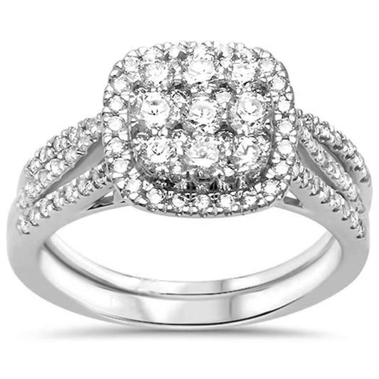 Muse Jewelry 1.01ct G SI 10k White Gold Diamond Engagement Ring Size 6.5