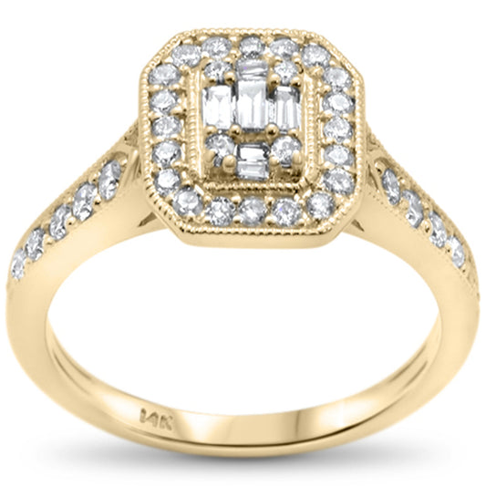 Muse Jewelry .53ct G SI 14K Yellow Gold Ladies Diamond Engagement Ring Size 6.5