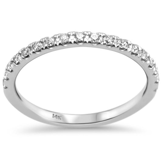 Muse Jewelry .25ct G SI 14K White Gold Diamond Ladies Diamond Band Ring Size 6.5