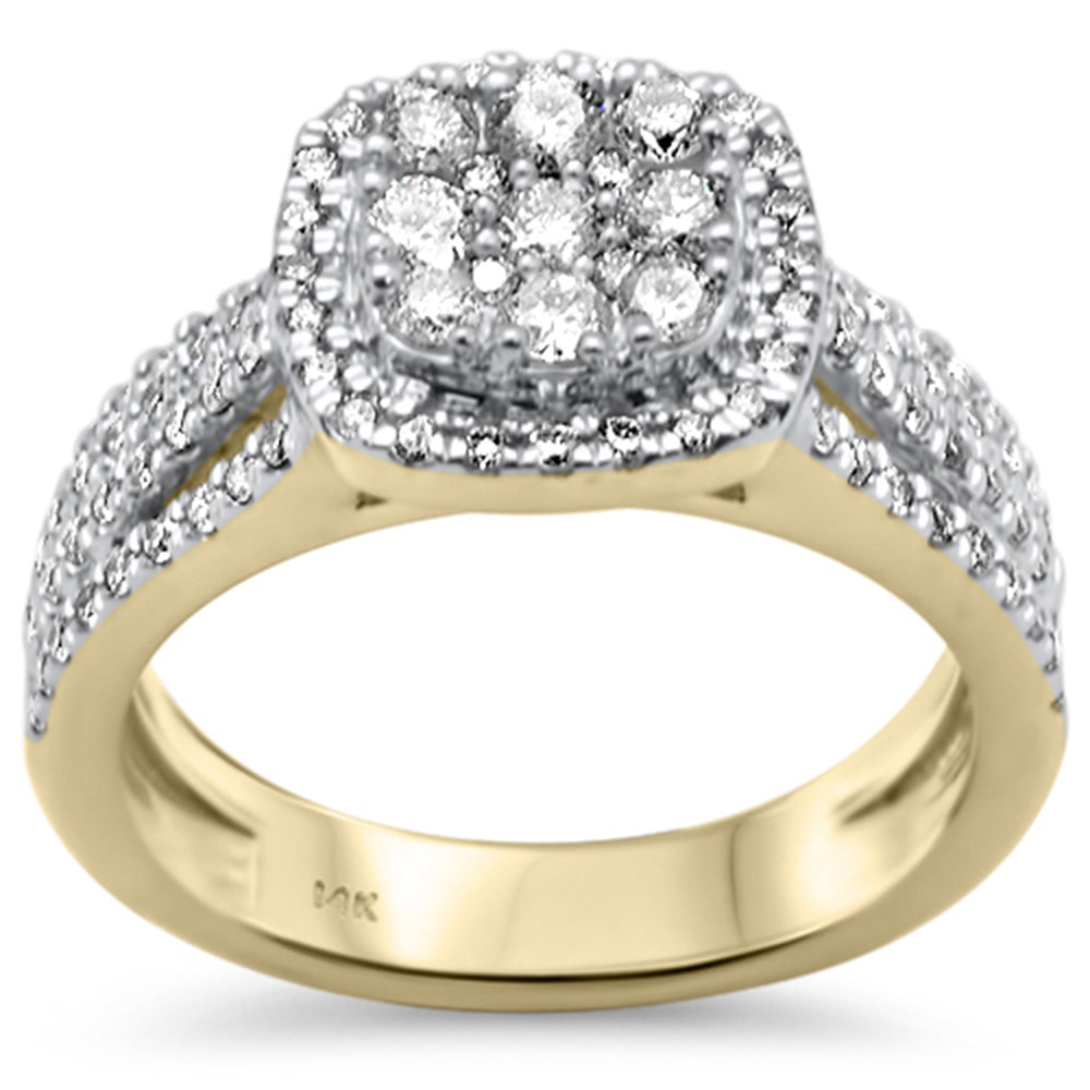 Muse Jewelry .98ct G SI 14K Yellow Gold Diamond Engagement Ring Size 6.5