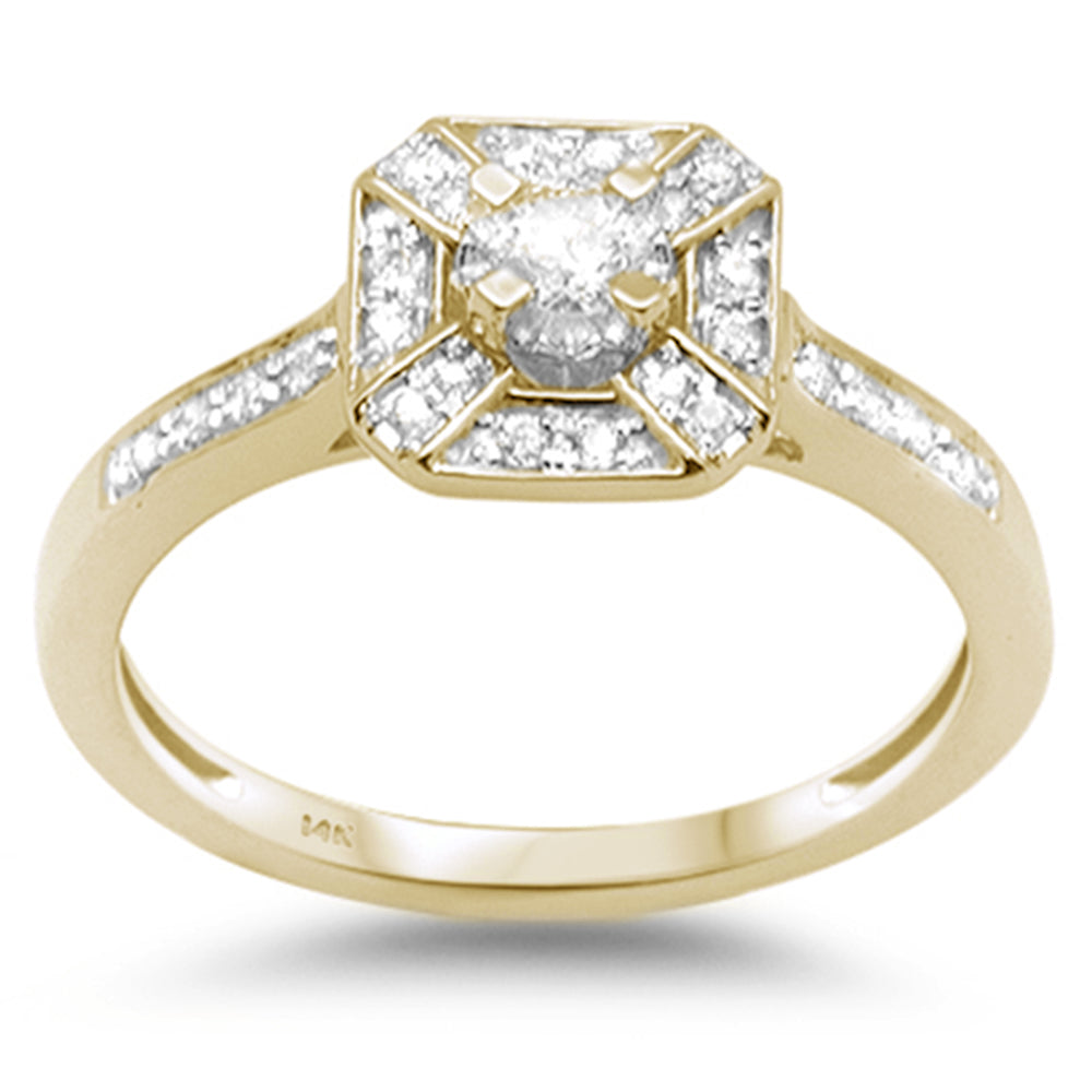 Muse Jewelry .23ct G SI 14K Yellow Gold Diamond Engagement Ring Size 6.5