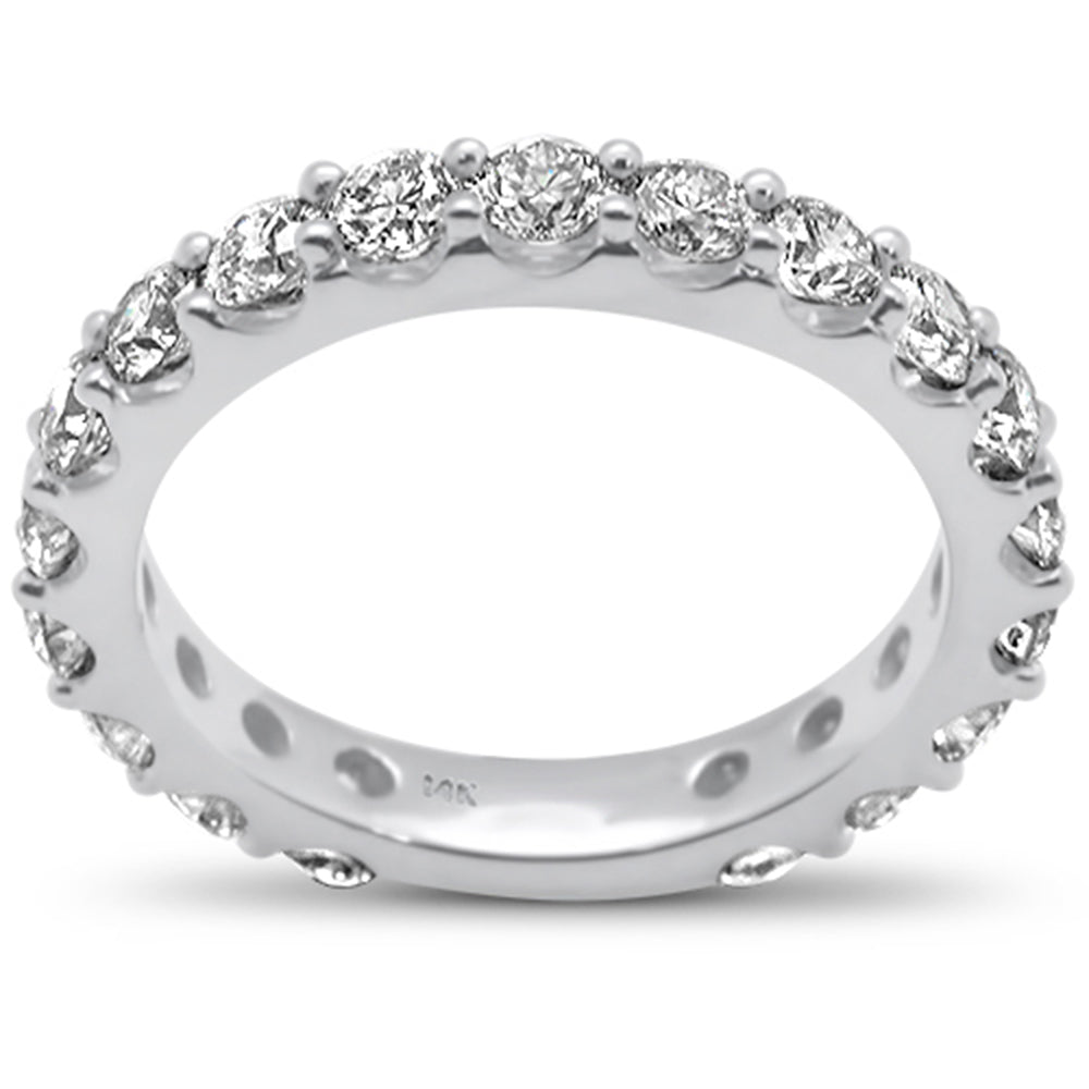 Muse Jewelry 1.77ct G SI 14K White Gold Diamond Eternity Band Ring Size 6.5