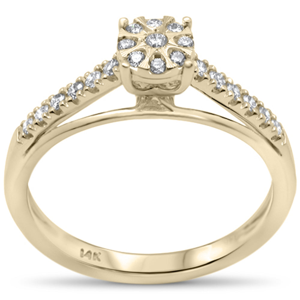 Muse Jewelry .25ct G SI 14KT Yellow Gold Diamond Solitaire Style Engagement Ring Size 6.5