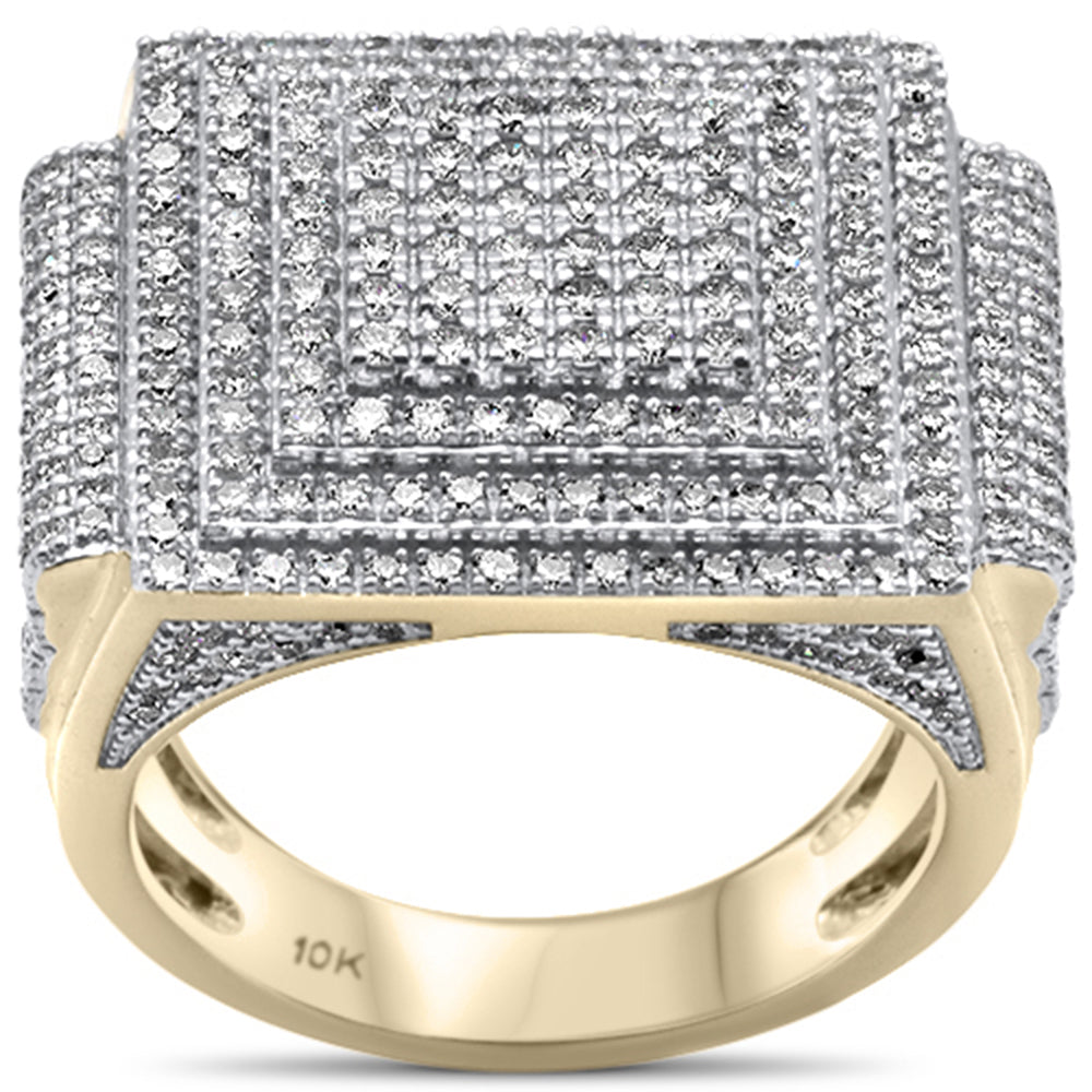 Muse Jewelry 2.50ct G SI 10KT Yellow Gold Diamond Men's Ring Size 10