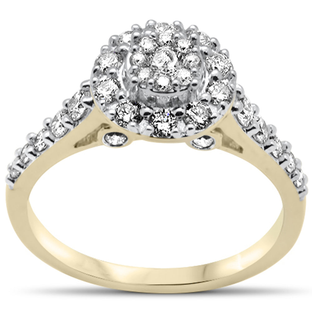 Muse Jewelry .77ct G SI 10K Yellow Gold Diamond Engagement Ring Size 6.5