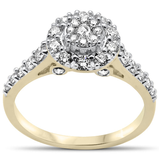 Muse Jewelry .77ct G SI 10K Yellow Gold Diamond Engagement Ring Size 6.5
