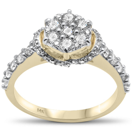 Muse Jewelry .99ct G SI 14K Yellow Gold Diamond Engagement Ring Size 6.5