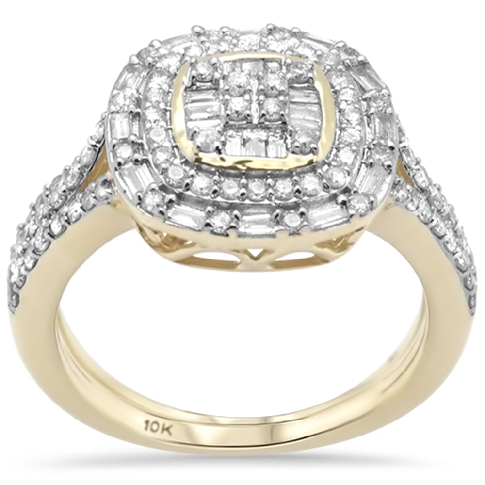 Muse Jewelry .92ct G SI 10K Yellow Gold Diamond Engagement Ring Bridal Set Size 6.5